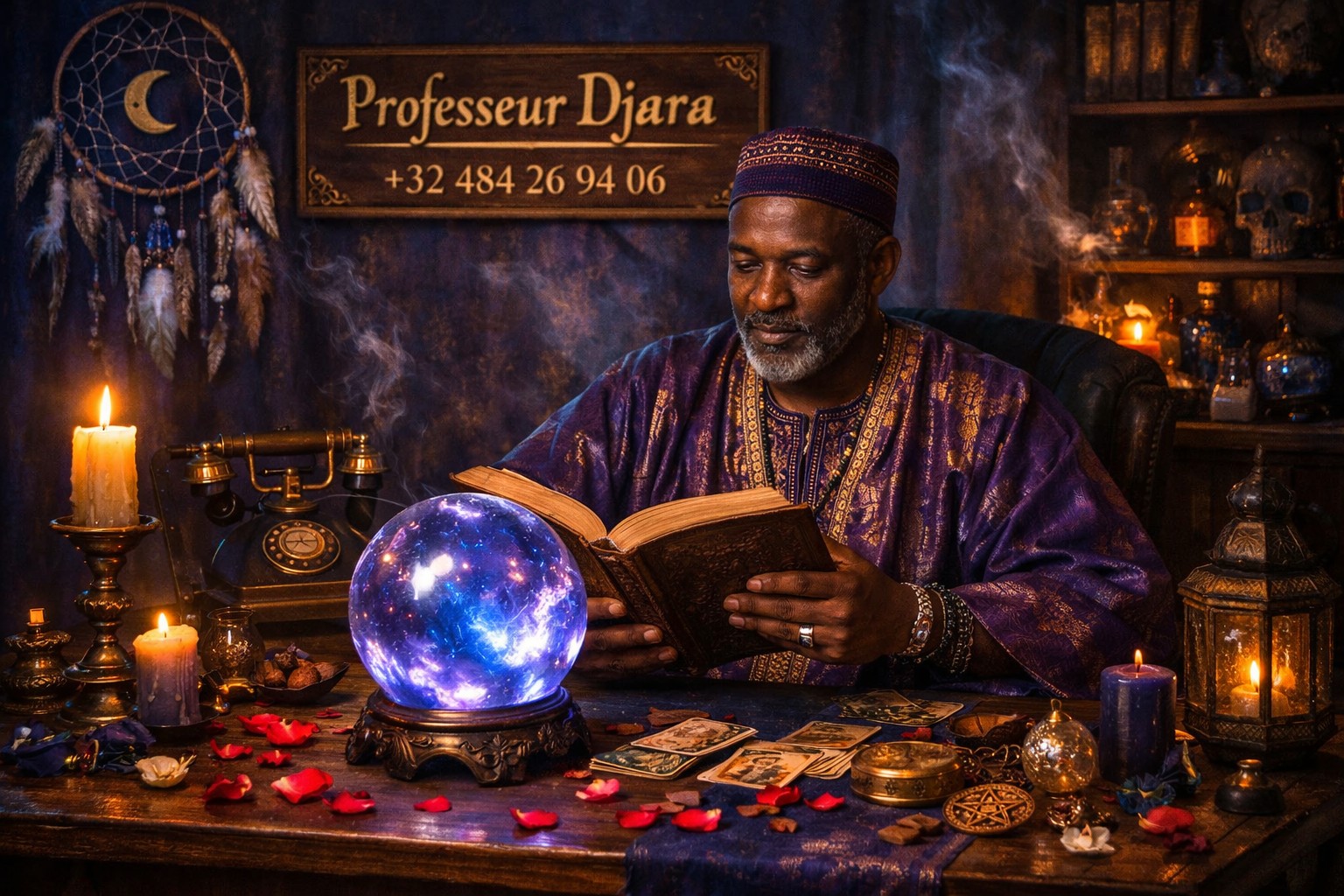 Professeur Djara - marabout voyant Courtrai Kortrijk Lys Flandre occidentale